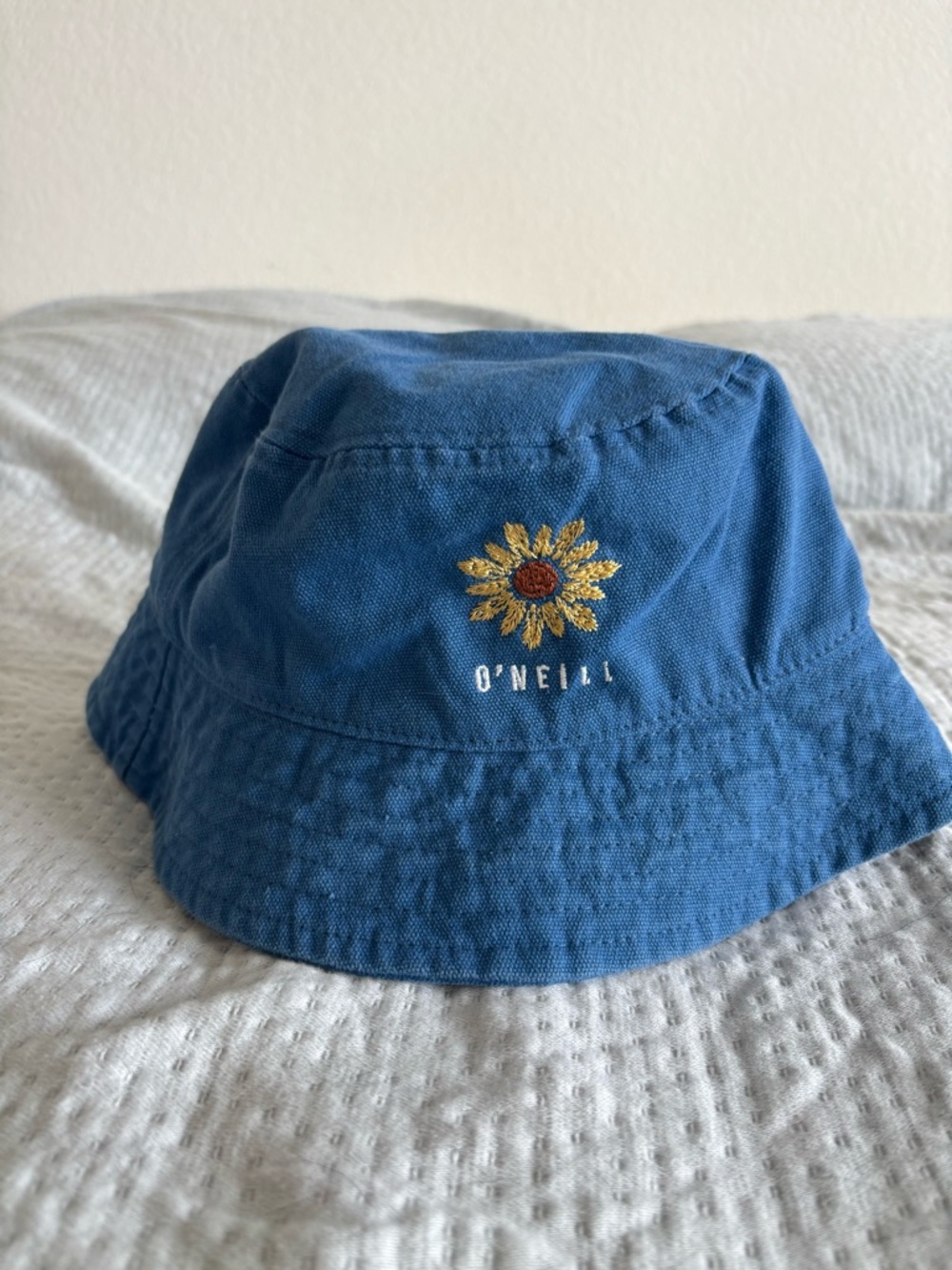 O'Neill Navy Bucket Hat with Sunflower Stitch